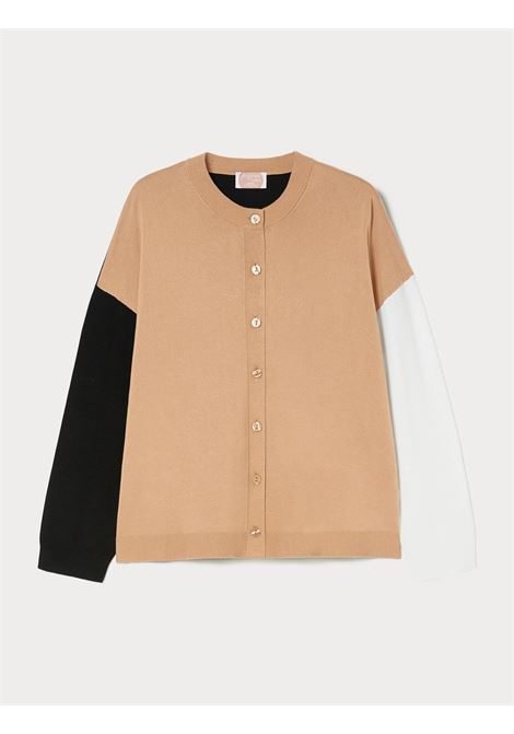 cardigan viscosa a blocchi PERSONA by M.Rinaldi | GELATO001